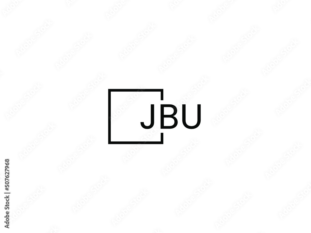 JBU letter initial logo design vector illustration JBU letter initial logo design vector illustration