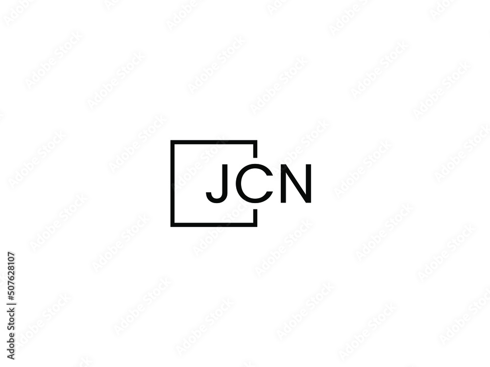 Obraz premium JCN letter initial logo design vector illustration