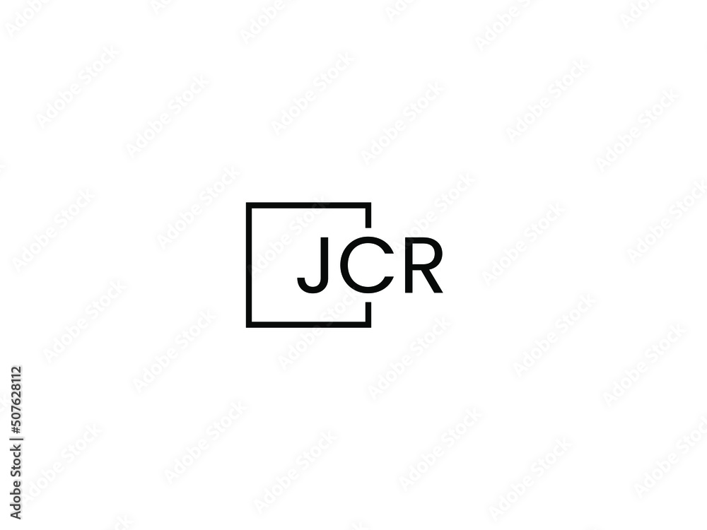 Obraz premium JCR letter initial logo design vector illustration