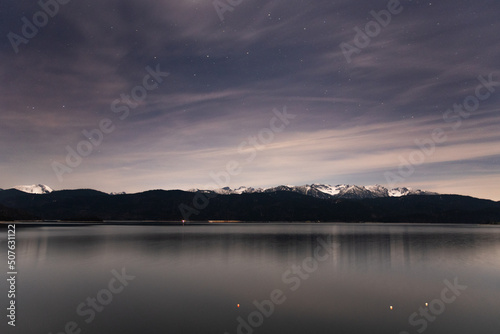 starry night at Lake Walchen