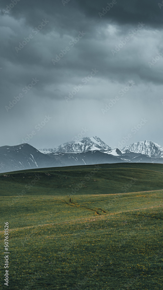 Fototapeta premium landscape with clouds