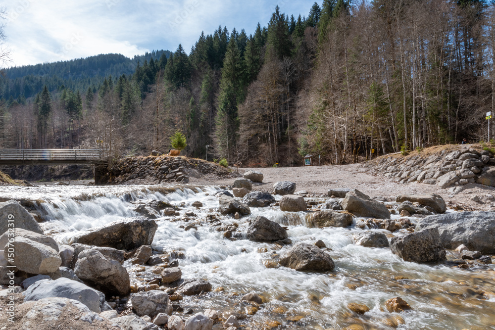 river in the mountains (Partnach gorge in Garmisch-Partenkirchen) river in the mountains (Partnach gorge in Garmisch-Partenkirchen)