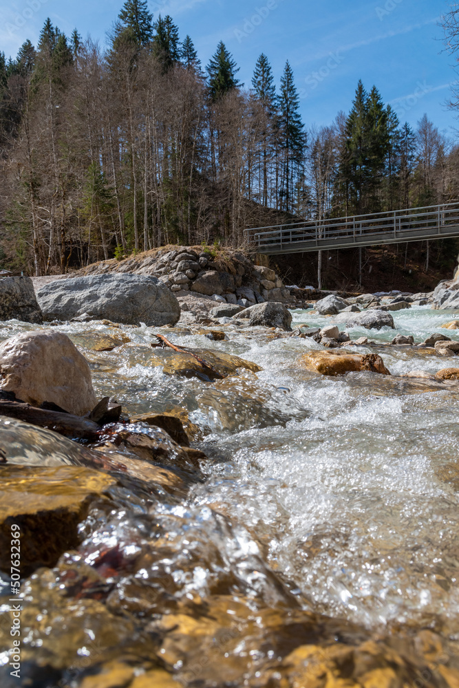 river in the mountains (Partnach gorge in Garmisch-Partenkirchen) 