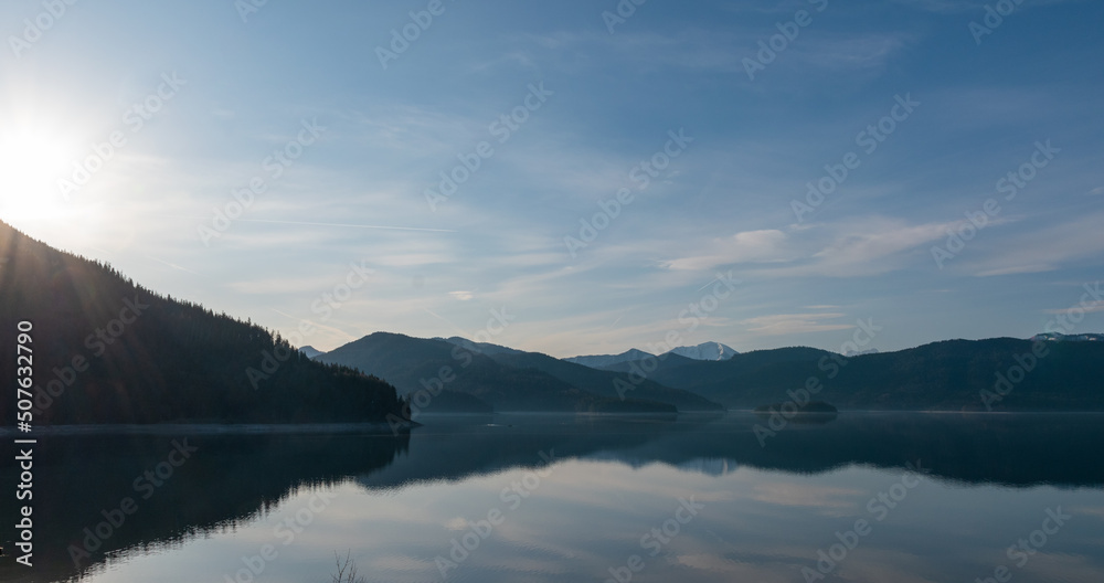 Walchensee in the morning (Lake Walchen, Bavaria, Germany)