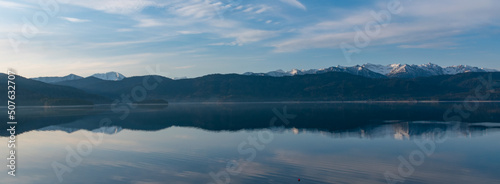 Fototapeta Naklejka Na Ścianę i Meble -  Walchensee in the morning (Lake Walchen, Bavaria, Germany)