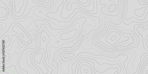 Abstract background with seamless pattern and Background of the topographic map. Topographic map lines, contour background. Geographic grid, vector . Geography scheme and the terrain path. Wide size. 