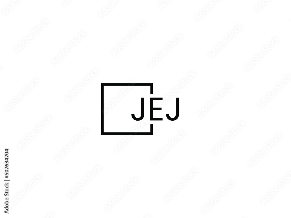 Obraz premium JEJ letter initial logo design vector illustration 