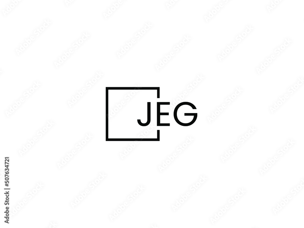 JEG letter initial logo design vector illustration JEG letter initial logo design vector illustration