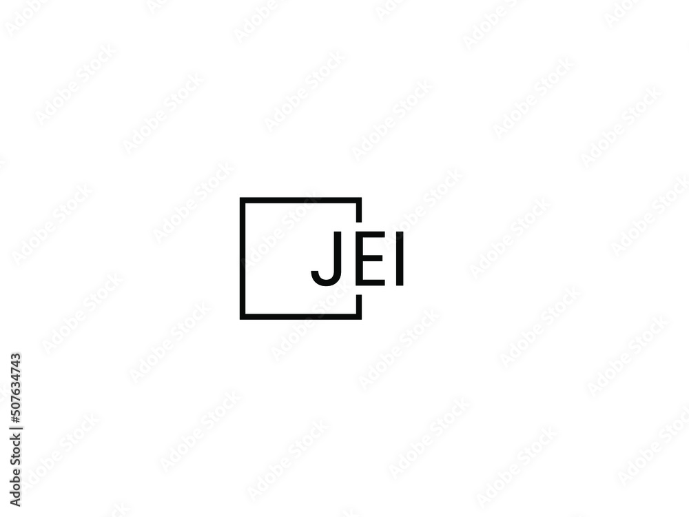 Obraz premium JEI letter initial logo design vector illustration 