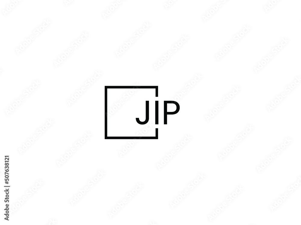 Obraz premium JIP letter initial logo design vector illustration 