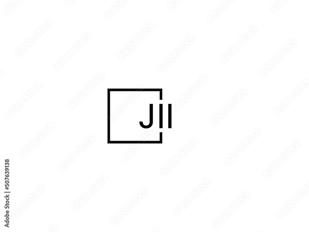 Obraz premium JII letter initial logo design vector illustration 