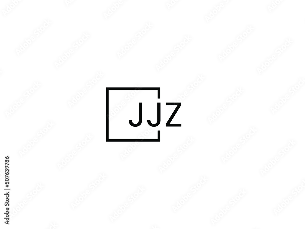 Obraz premium JJZ letter initial logo design vector illustration
