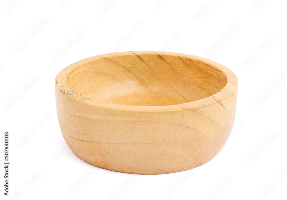 Wooden bowl isolated on white background. Wooden bowl isolated on white background.