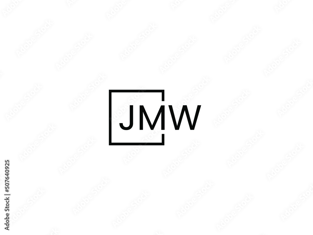 JMW letter initial logo design vector illustration JMW letter initial logo design vector illustration