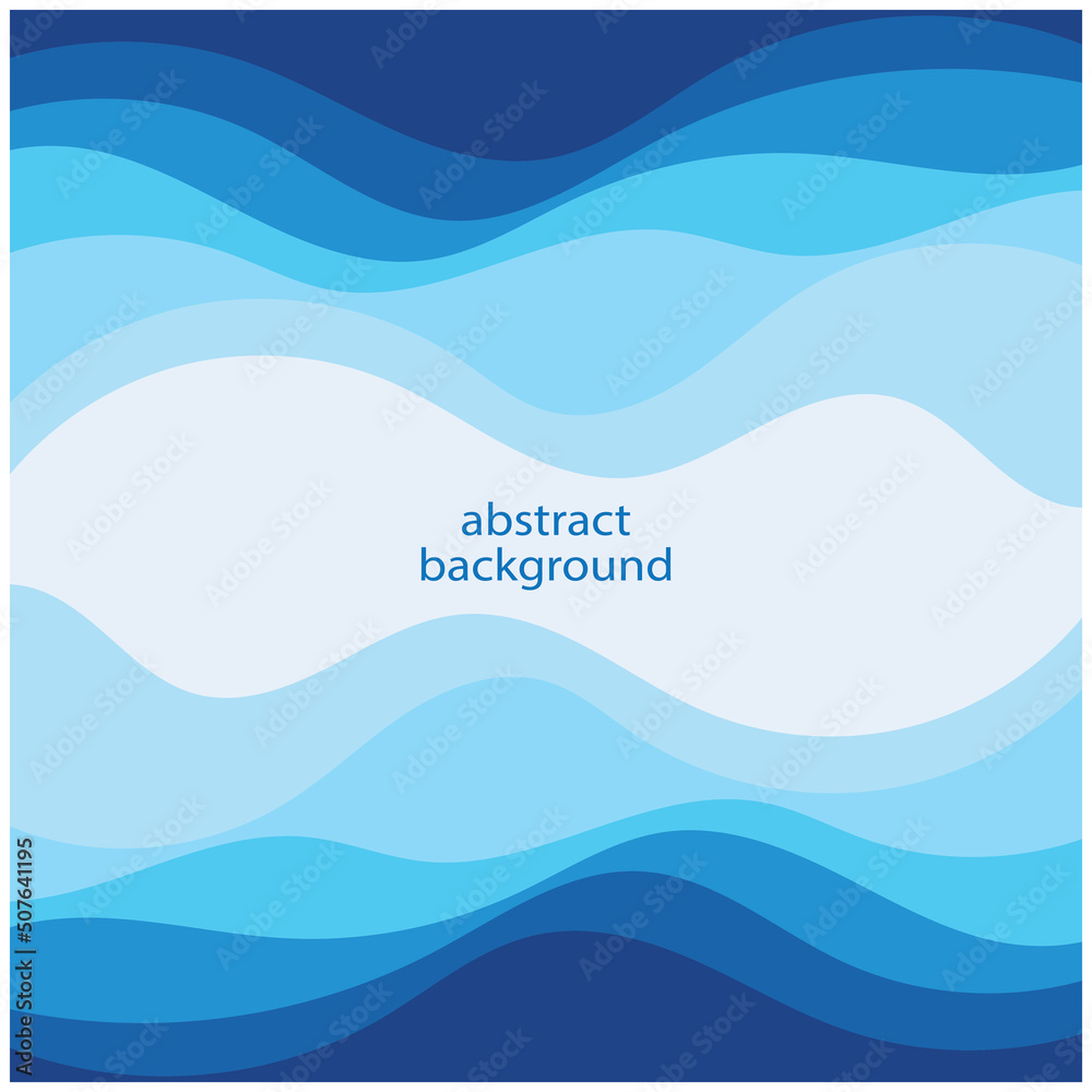 Blue wave vector abstract background flat design stock illustration Blue wave vector abstract background flat design stock illustration