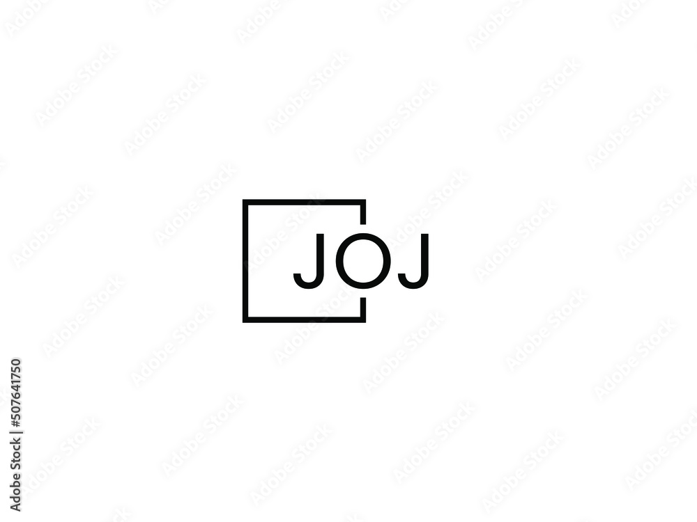 JOJ letter initial logo design vector illustration JOJ letter initial logo design vector illustration