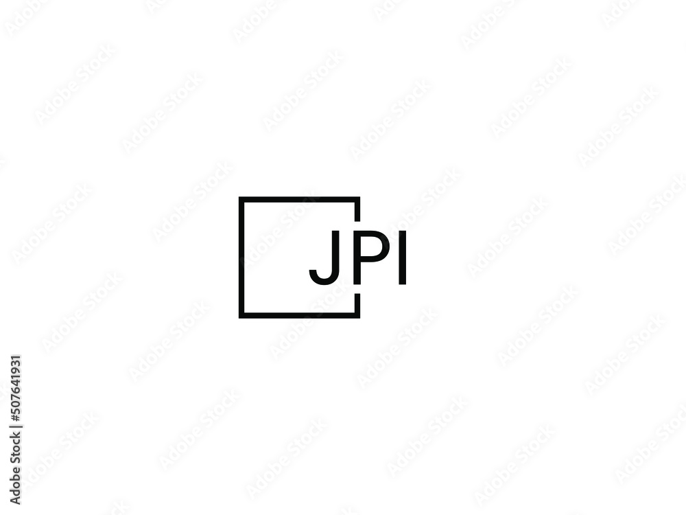 JPI letter initial logo design vector illustration JPI letter initial logo design vector illustration