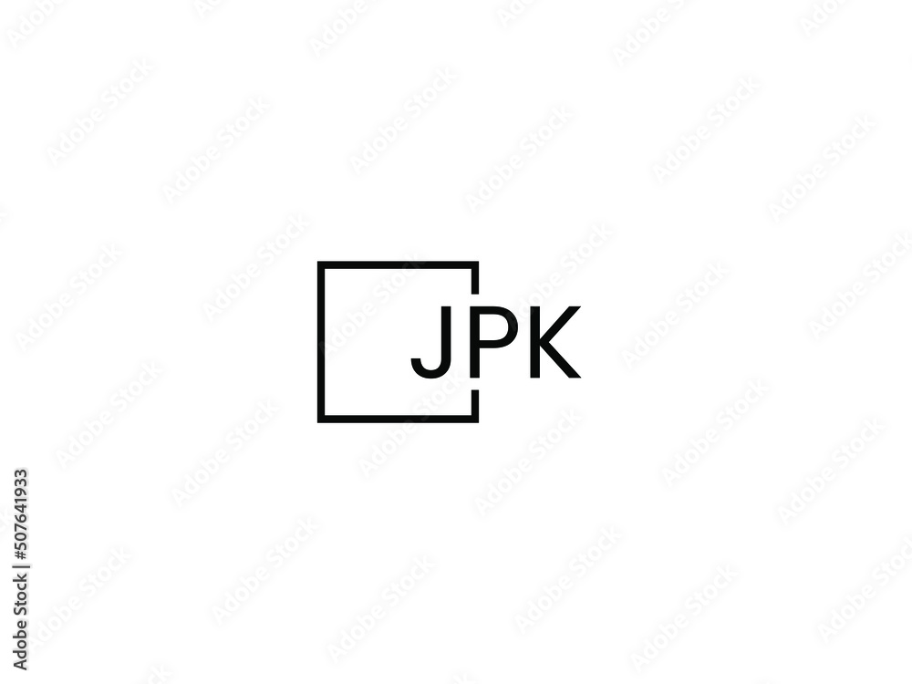Obraz premium JPK letter initial logo design vector illustration