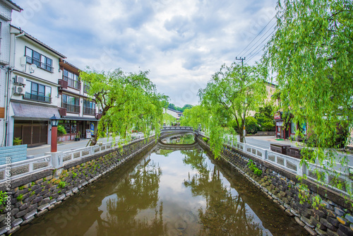 兵庫県 早朝の城崎温泉・風景 