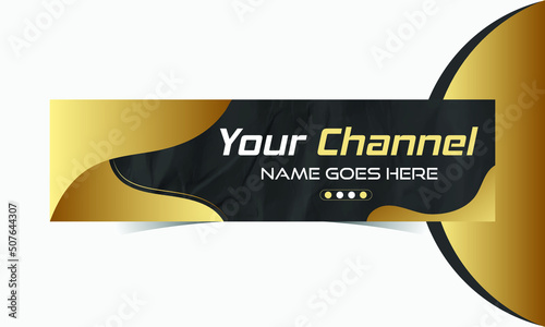 Youtube banner and cover template	
