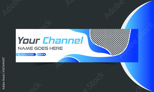 Youtube banner and cover template	

