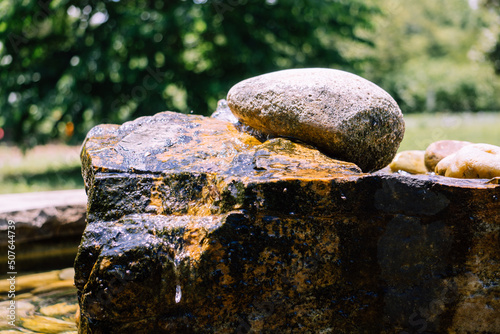 Photography stones in water