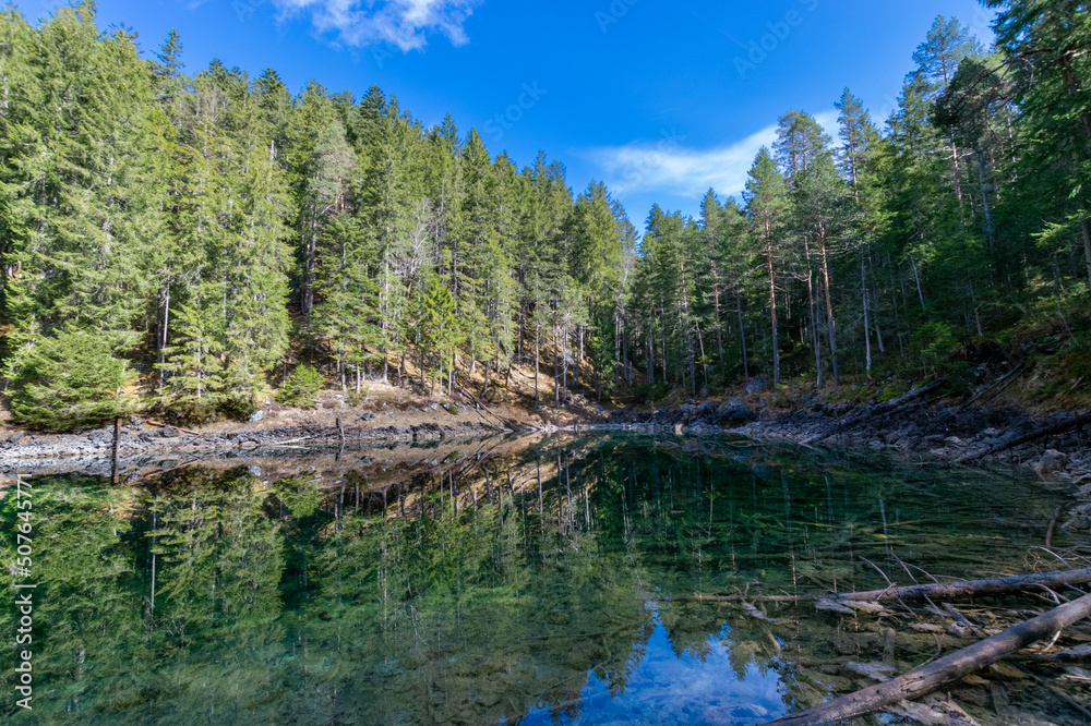 Eibsee with its mountain scenery (Bavaria, Germany) Eibsee with its mountain scenery (Bavaria, Germany)