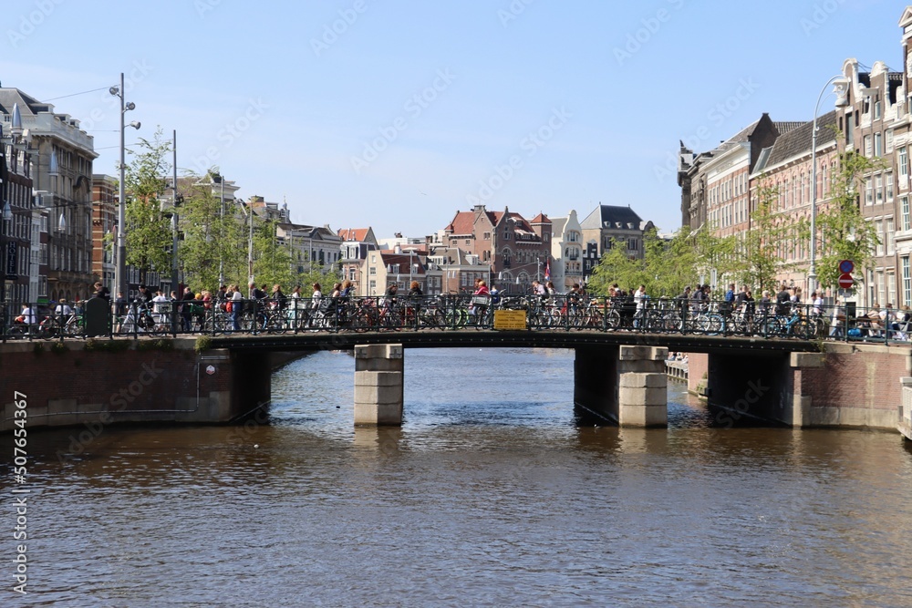 Obraz premium Tourism in Amsterdam