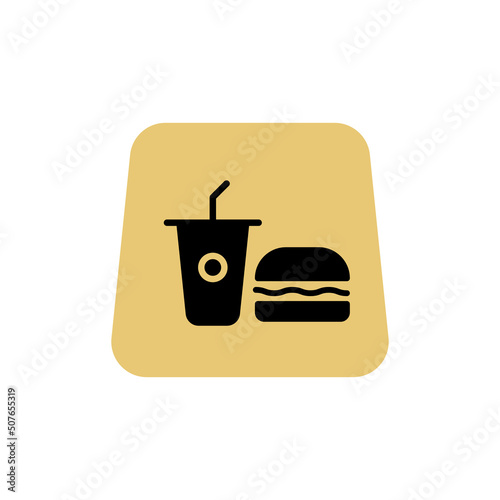 Food package icon isolated on white background. Food delivery symbol modern, simple, vector, icon for website design, mobile app, ui. Vector Illustration