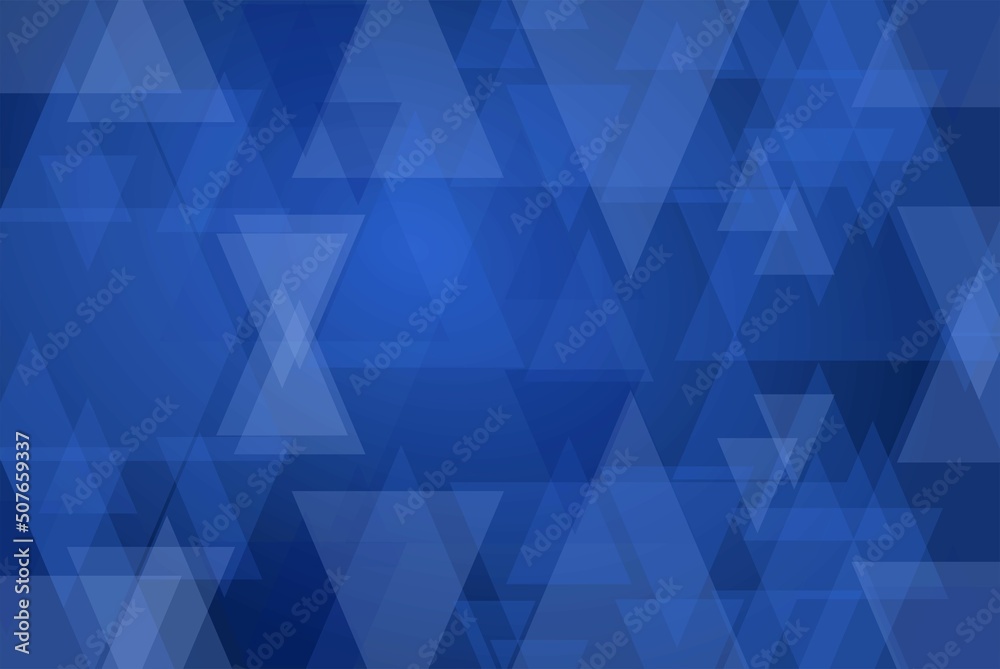 Obraz premium The background is bitmap. Color: dark blue, light blue. Geometric shapes.