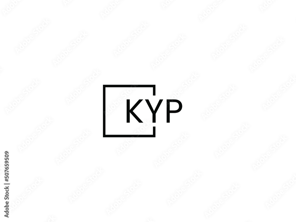KYP letter initial logo design vector illustration KYP letter initial logo design vector illustration