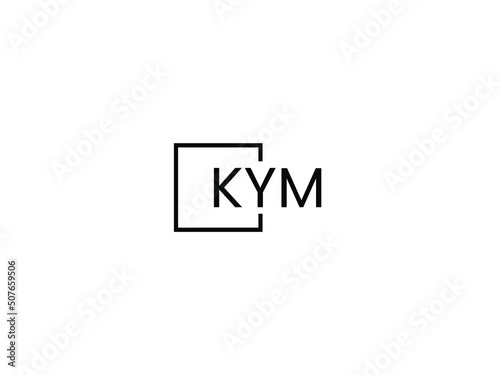 KYM letter initial logo design vector illustration