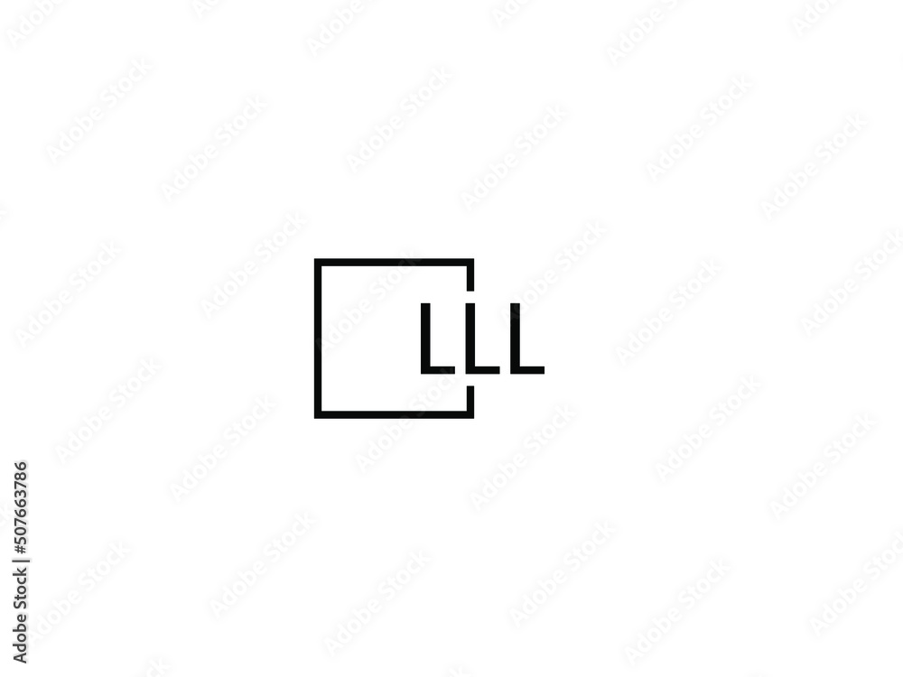 LLL letter initial logo design vector illustration LLL letter initial logo design vector illustration