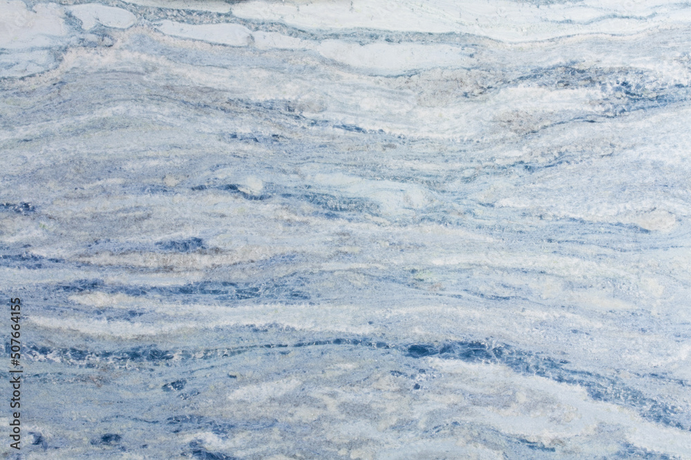 Calzite azul extra - natural marble stone texture, photo of slab.