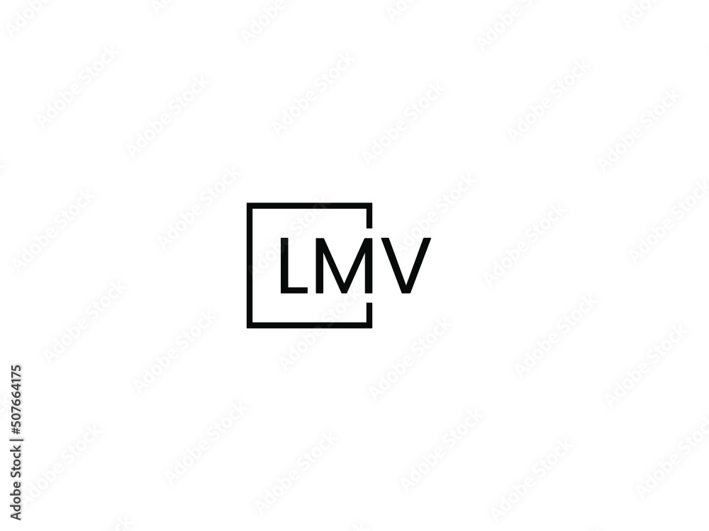 LMV letter initial logo design vector illustration LMV letter initial logo design vector illustration