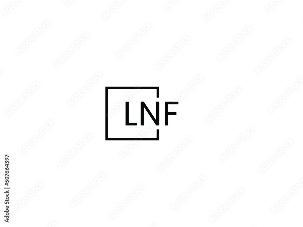 LNF letter initial logo design vector illustration LNF letter initial logo design vector illustration