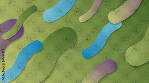 gradient background in shades of green, geometric lines, grunge effect