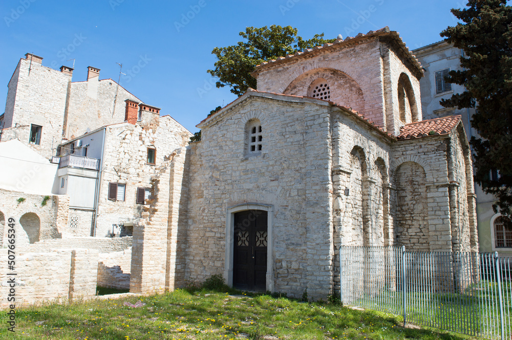 Church of Santa Maria Formosa in Pula, Croatia, small Byzantine church