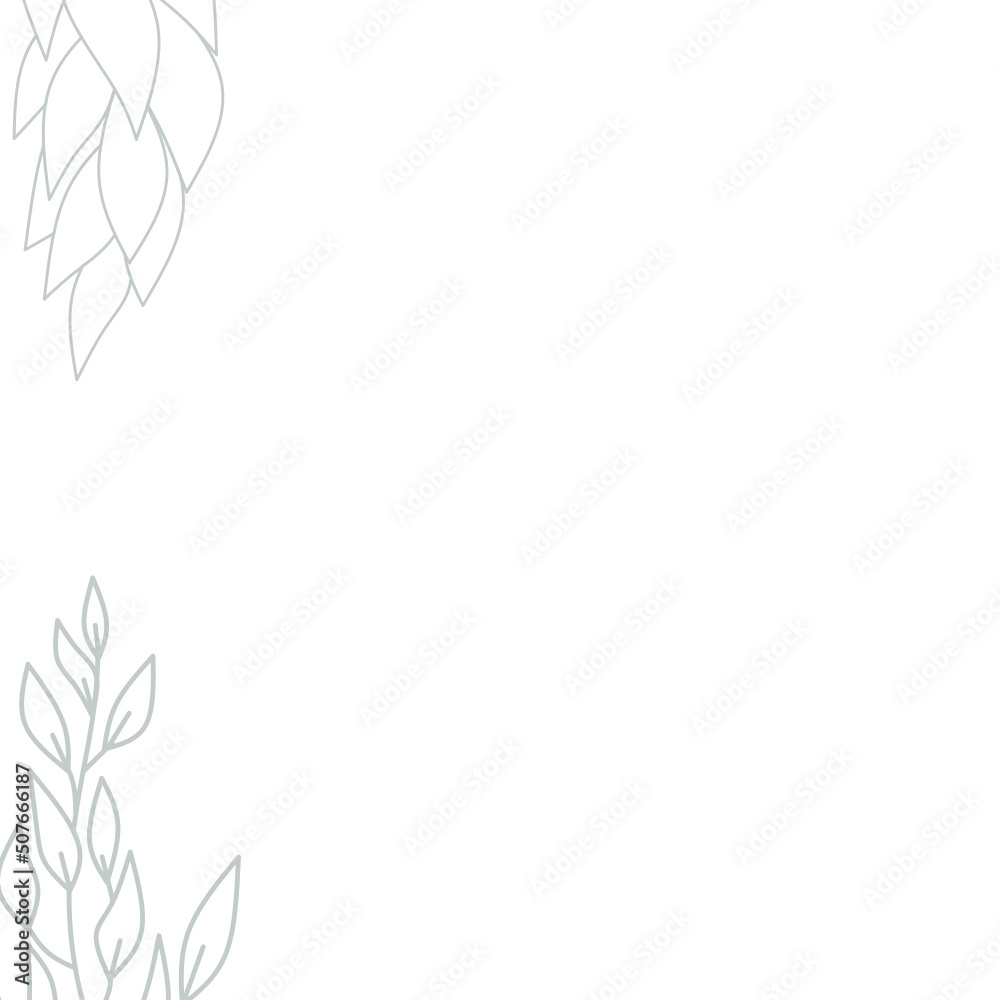 Obraz premium Abstract corner leaf