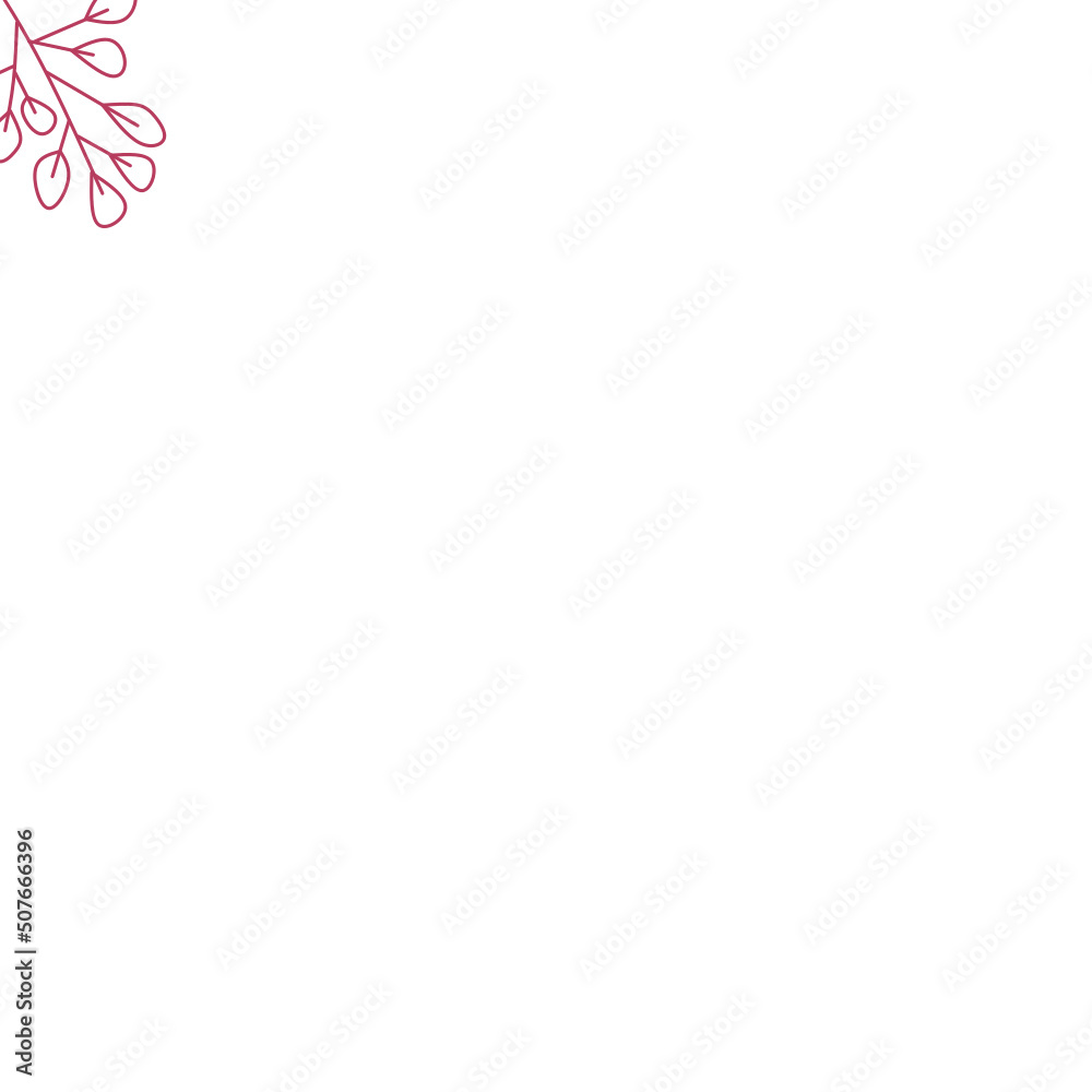 Abstract corner leaf