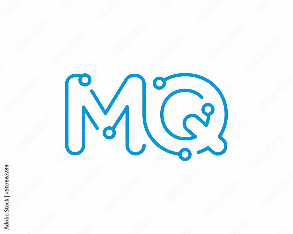 Abstract Letters MQ Logo Design Template 001 Abstract Letters MQ Logo Design Template 001