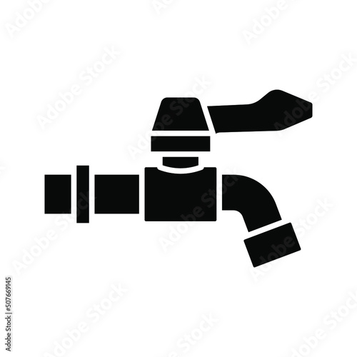 Water tap icon. vector illustration