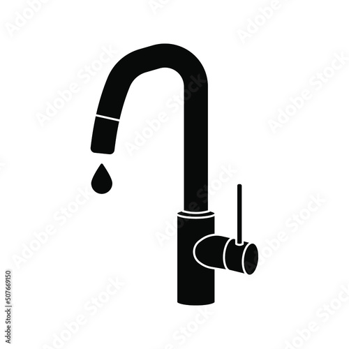 Water tap icon. vector illustration