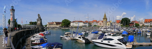 Panorama Lindauer Hafen bzw. Hafeneinfahrt