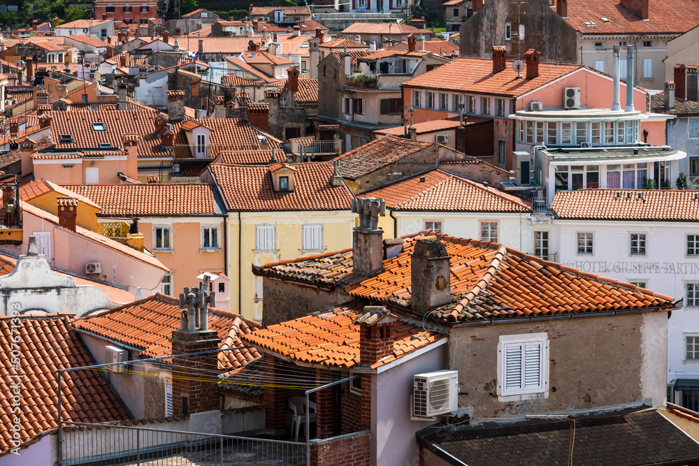 view of the coastal city
Piran, Slovenia