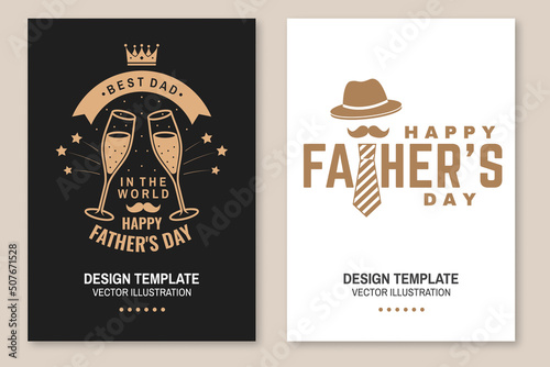 I am not old i am classic. Happy Father's Day badge, logo design. Vector illustration. Flyer, brochure, banner, poster for Father's Day Designs with hipster father mustache, glasses of champagne