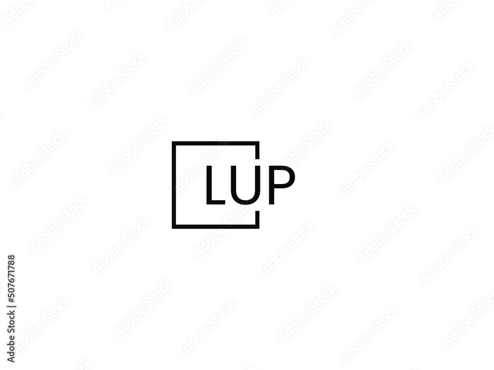 LUP letter initial logo design vector illustration LUP letter initial logo design vector illustration