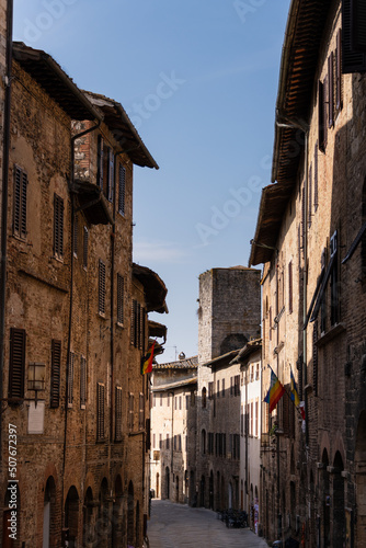 The Main Street Of San Gimignano