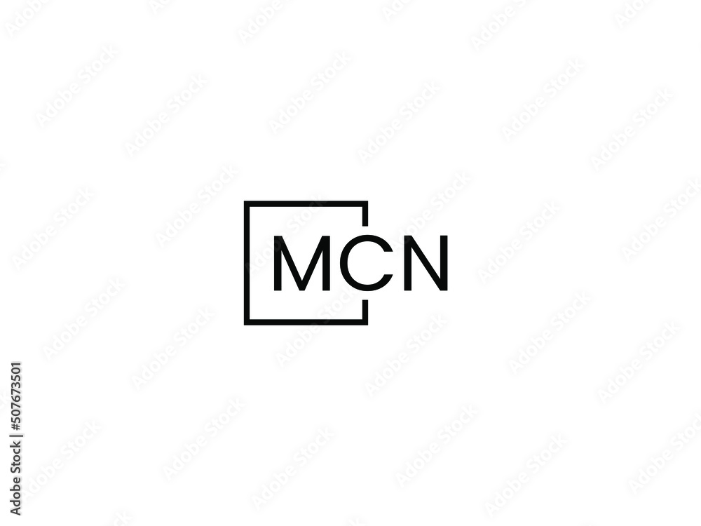 MCN Letter Initial Logo Design Vector Illustration MCN Letter Initial Logo Design Vector Illustration