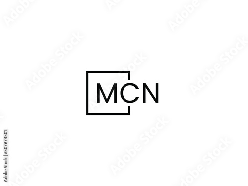 MCN Letter Initial Logo Design Vector Illustration